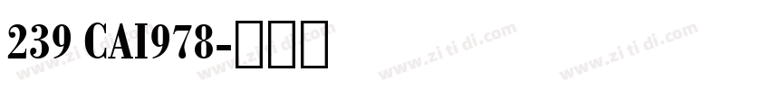 239 CAI978字体转换